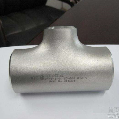 Sch20 Sch80 Stainless Steel Pipe Fittings / ASTM Seamless Stainless Steel Tee